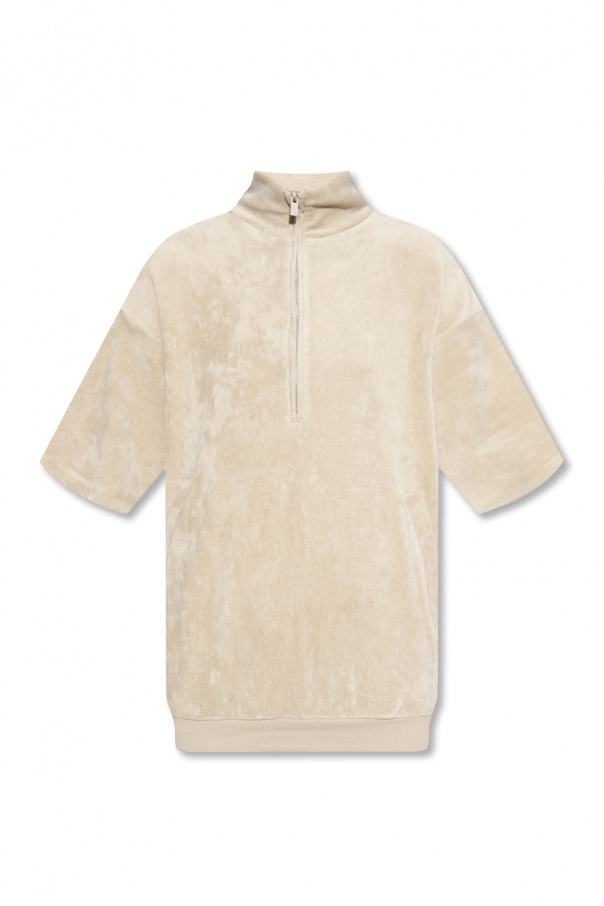 Fear Of God Essentials Velour TOPS sweatshirt with standing collar