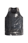 Comme des Garçons Black SILVER Sequin Top