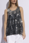 Comme des Garçons Black SILVER Sequin Top