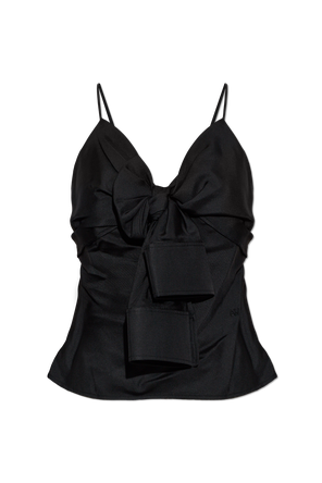 Sleeveless silk top