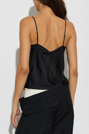 Alexander Wang Hedvábný top bez rukávů