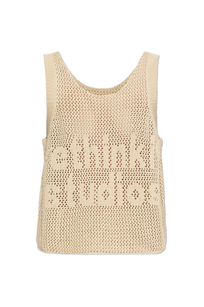 Loose-fit sleeveless top