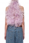 The Attico Feathered top
