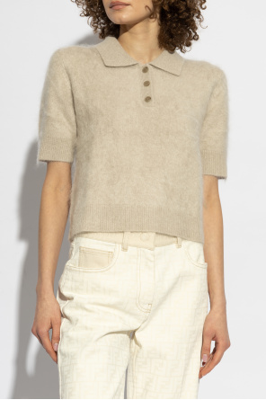 Lisa Yang Top with collar Carolyn