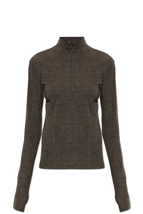 Wool turtleneck top od Rethinkit Studios