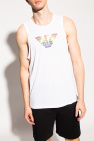 Emporio Armani WHITE Branded tank top