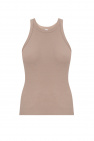 TOTEME GREY Ribbed tank top