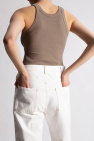 TOTEME GREY Ribbed tank top