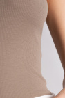 TOTEME GREY Ribbed tank top