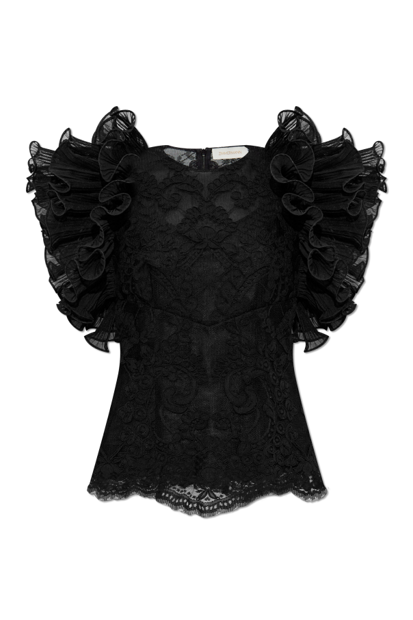 Lace top with ruffles, zdjęcie 1 Lace top with ruffles od Zimmermann