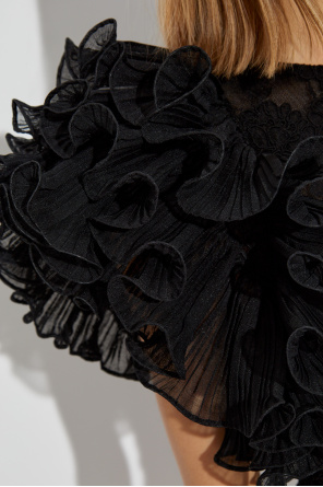 Zimmermann Top de encaje con volantes