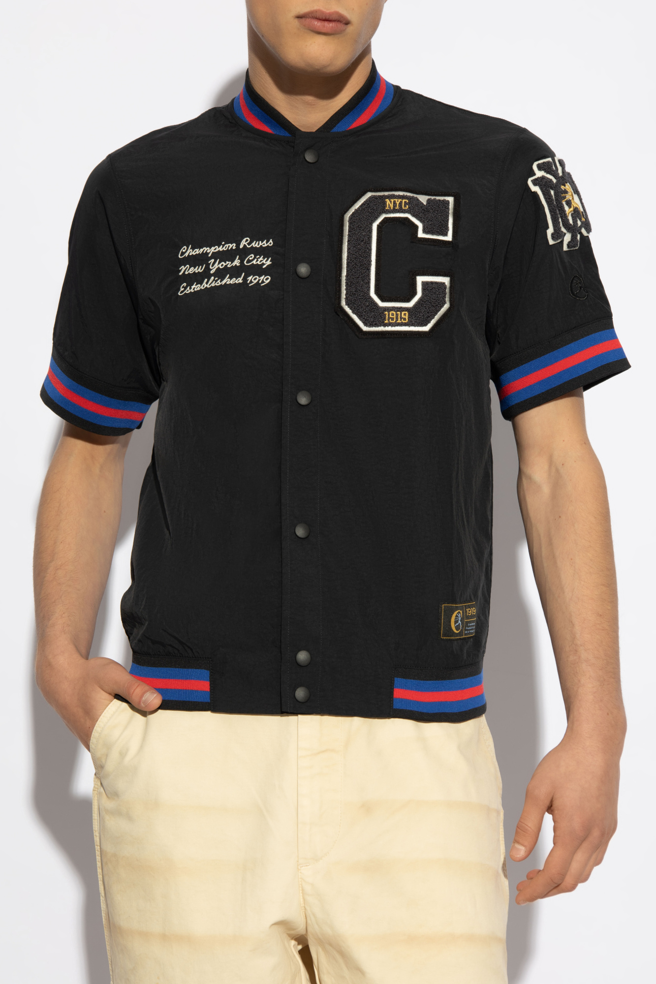 Champion Shirt with Patches