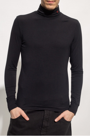 Raf Simons Turtleneck studded sweater with logo