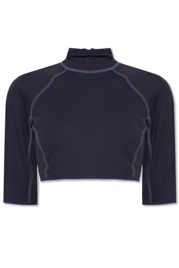 Jacquemus Cropped top with standing collar