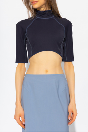 Jacquemus Cropped top with standing collar