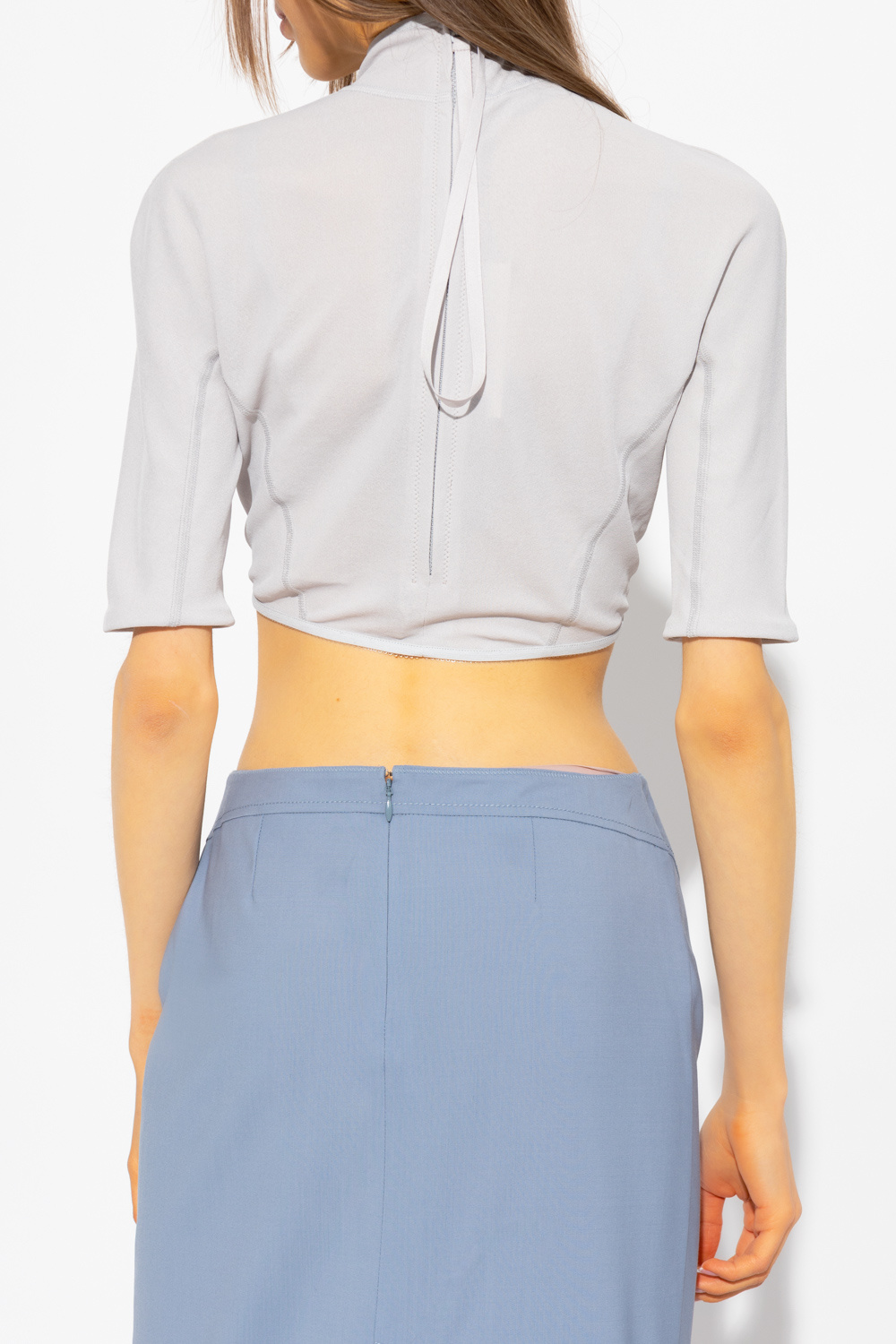 Jacquemus Cropped top with standing collar