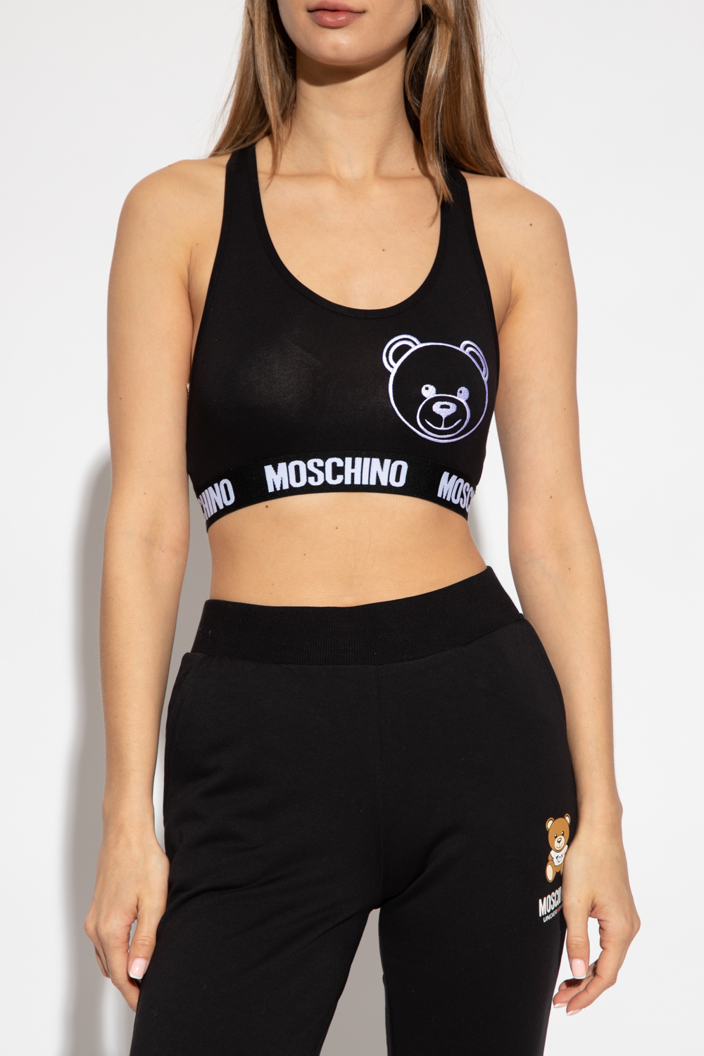 Moschino Crop top with logo