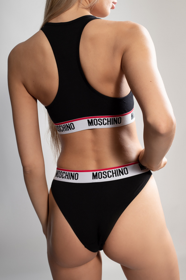 Moschino Cropped top with logo