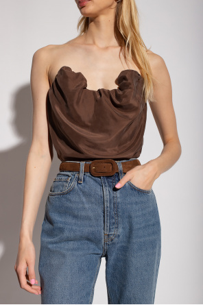 TOTEME Silk off-the-shoulder top