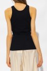 TOTEME BLACK Ribbed tank top