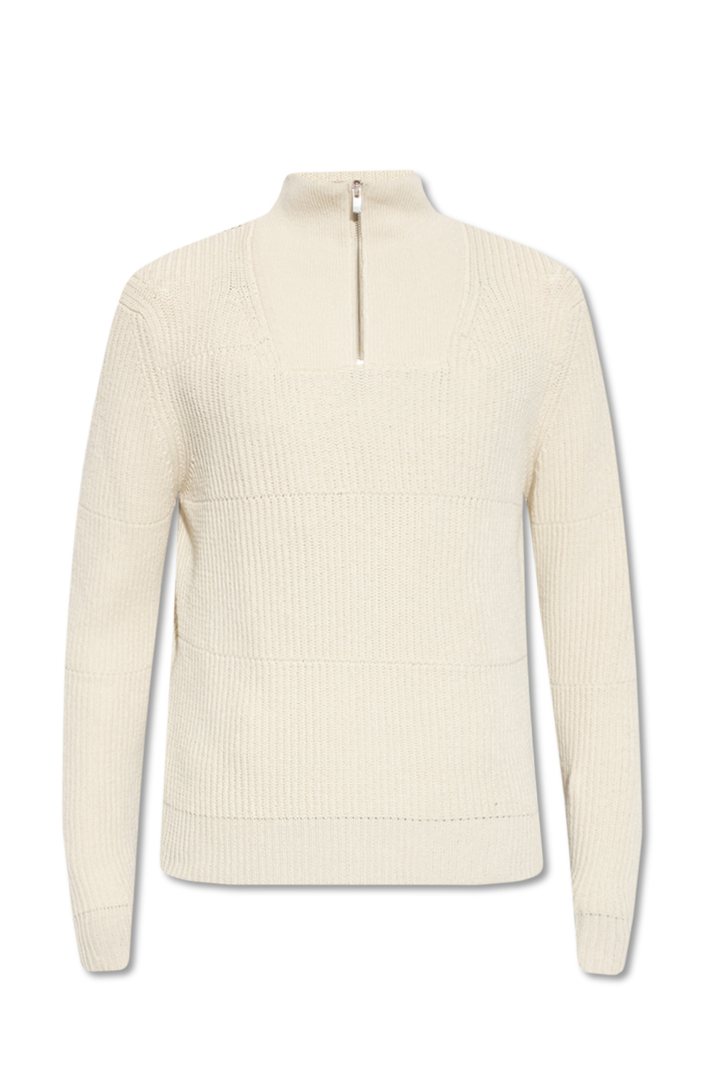 Jacquemus ‘Doce’ Blood sweater with standing collar