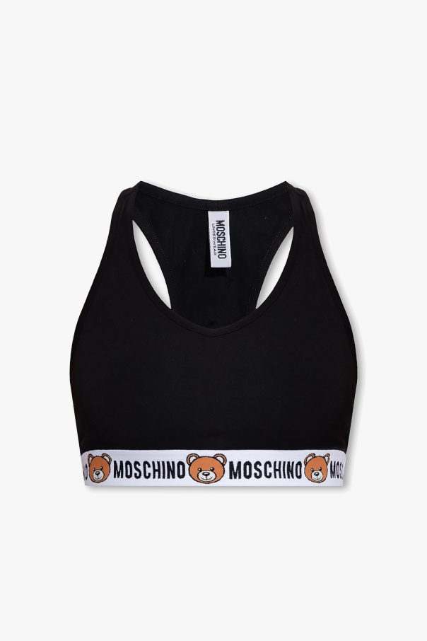 Moschino Crop top with logo