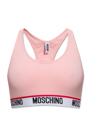 Cropped top with logo od Moschino