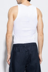Jacquemus WHITE ‘Caraco’ sleeveless T-shirt