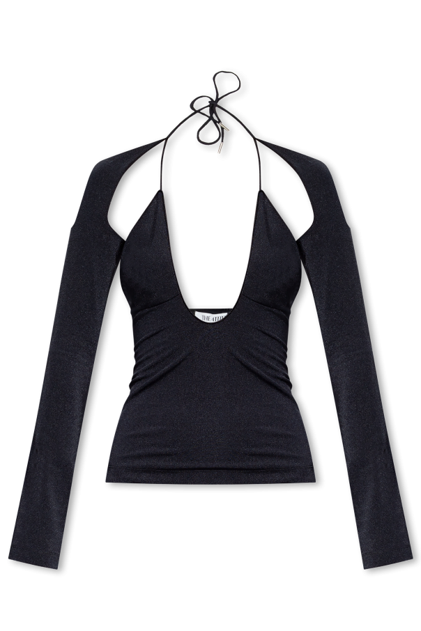 The Attico ‘Zane’ top with detachable sleeves