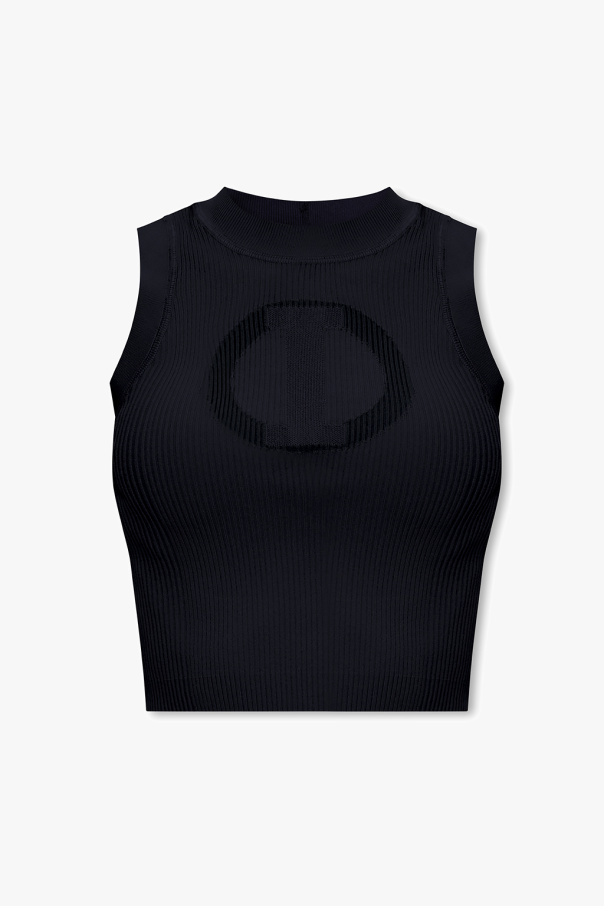 Iceberg Ribbed top with logo