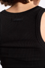 Jacquemus BLACK Ribbed tank top