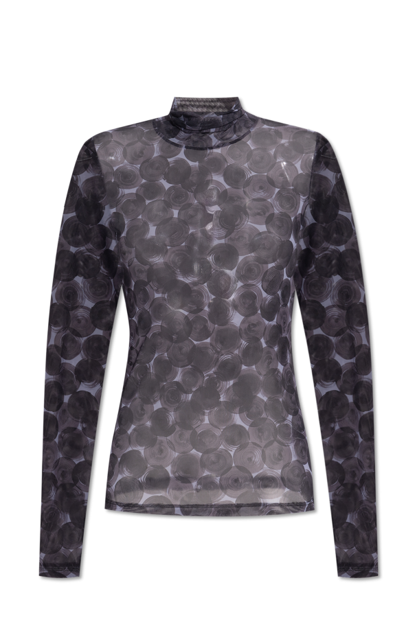 Dries Van Noten Transparent turtleneck top