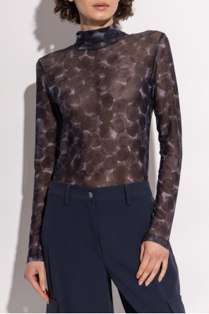 Dries Van Noten Transparent turtleneck top