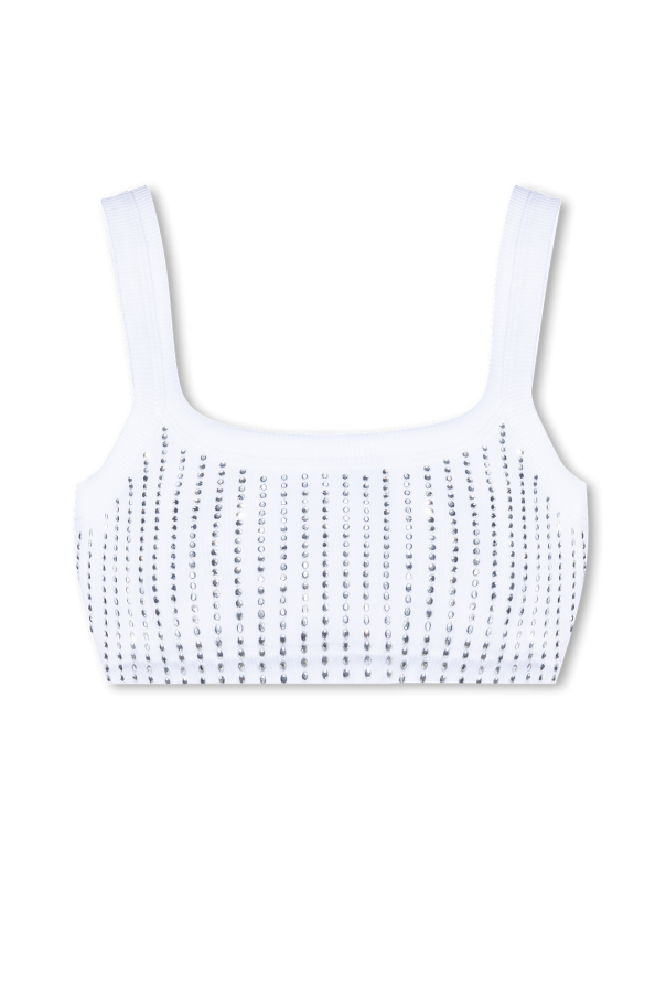 Cropped top with glistening applications od The Attico