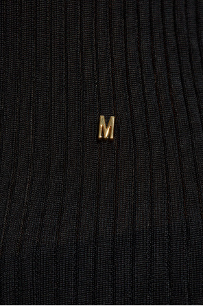 Moschino Top with logo-shaped appliqué