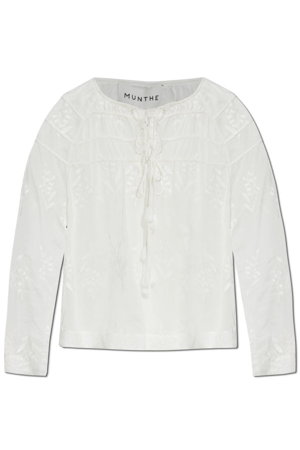 Munthe Tie-front top