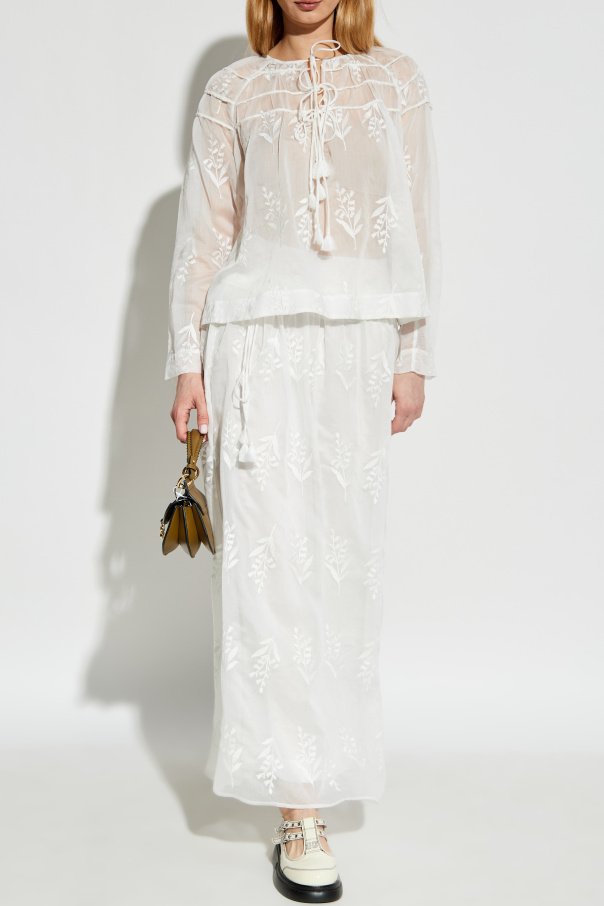 Munthe Tie-front top