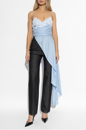 Moschino Satin asymmetric top