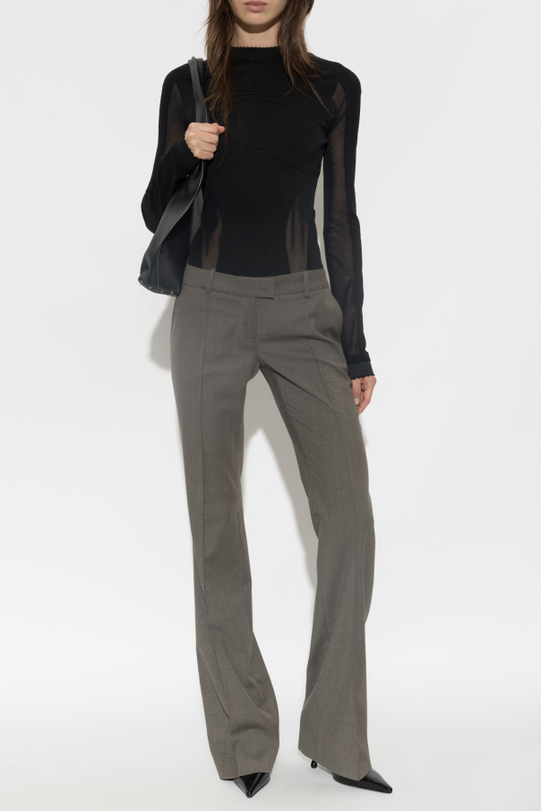The Attico Top with transparent inserts