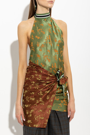 Dries Van Noten Silk top ‘Carfy’