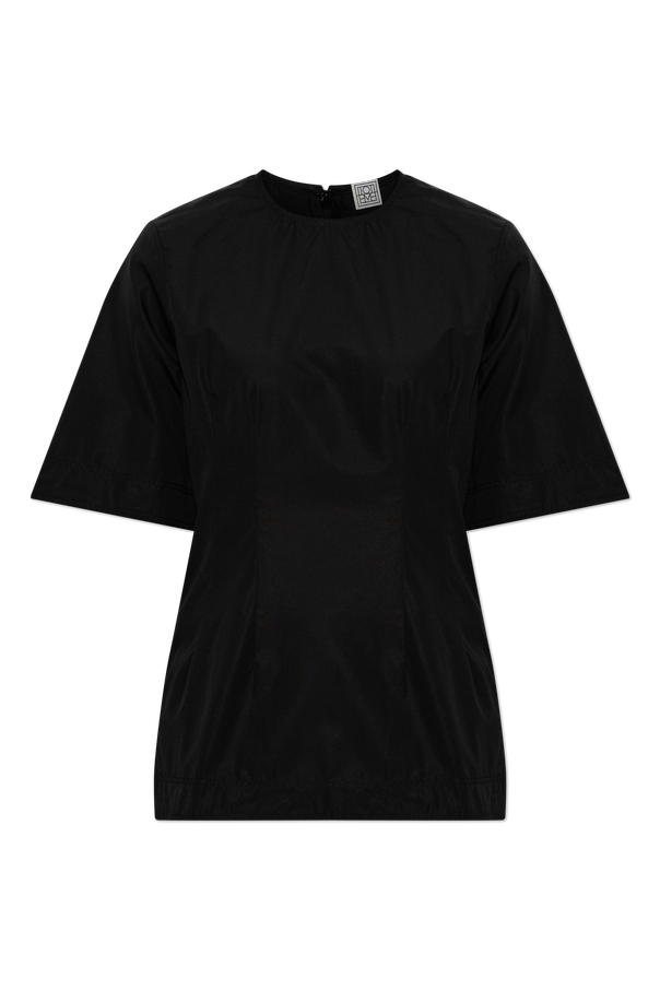 TOTEME Cotton top with round neckline