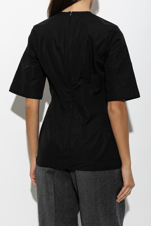 TOTEME Cotton top with round neckline