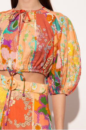 Zimmermann Floral-printed top