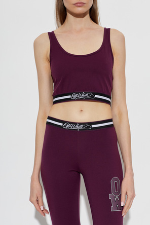 Off-White Krátký top s logem
