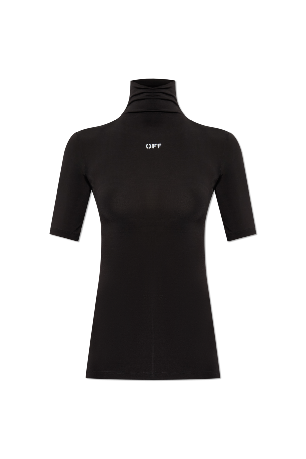 Fitted top with stand-up collar od Off-White