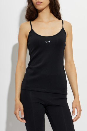 Off-White Top with spaghetti straps
