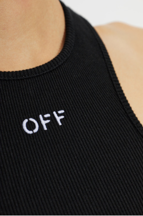 Off-White Ribbed sleeveless top