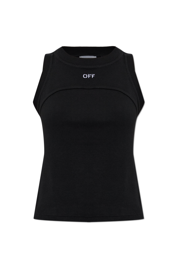 Top with embroidered logo od Off-White