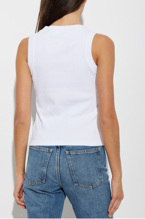 Off-White Ribbed sleeveless top