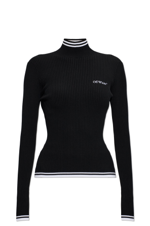 Ribbed turtleneck top